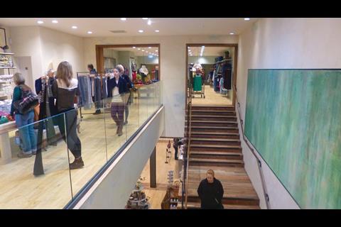 In Guildford the store has been divided by the addition of two square arches